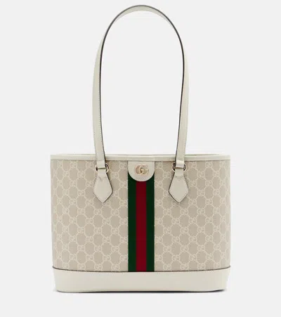 Gucci Ophidia Gg Medium Tote Bag In White