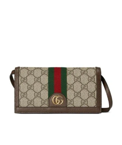 Gucci Ophidia Gg Mini Bag In Brown