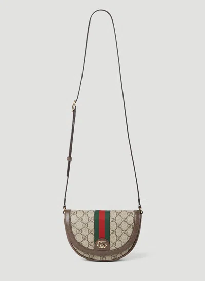 Gucci Ophidia Gg Mini Shoulder Bag In Brown