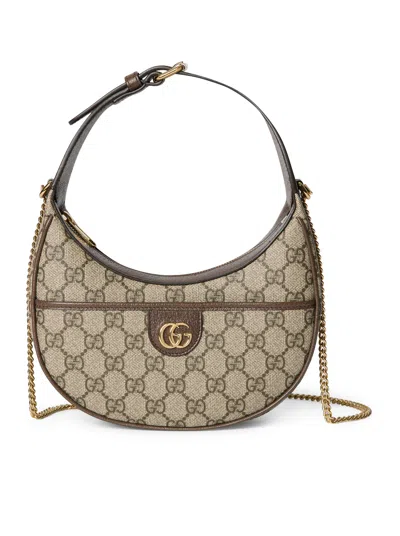 Gucci Ophidia Gg Mini Shoulder Bag In Nude & Neutrals