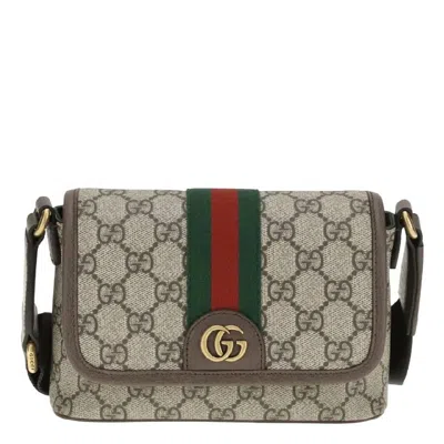 Gucci Ophidia Gg Monogram Mini Crossbody Bag In Brown