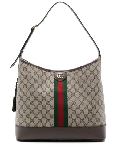 GUCCI OPHIDIA GG MOTIF HOBO BAG