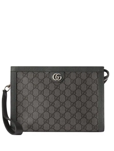 Gucci Ophidia Gg Pouch In Grey