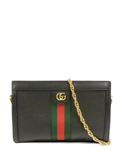 Pre-owned Gucci Ophidia Gg Shoulder Bag In Black