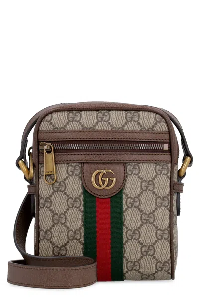Gucci Ophidia Gg Shoulder Handbag In Brown