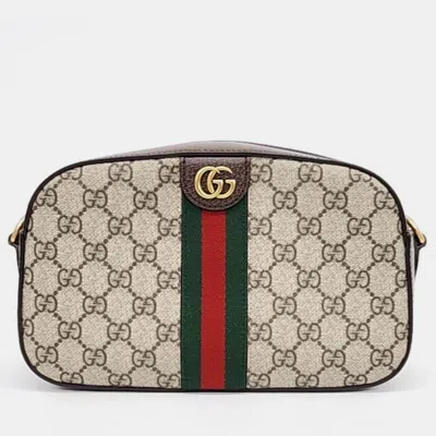 Pre-owned Gucci Ophidia Gg Small Crossbody Bag (752591) In Beige