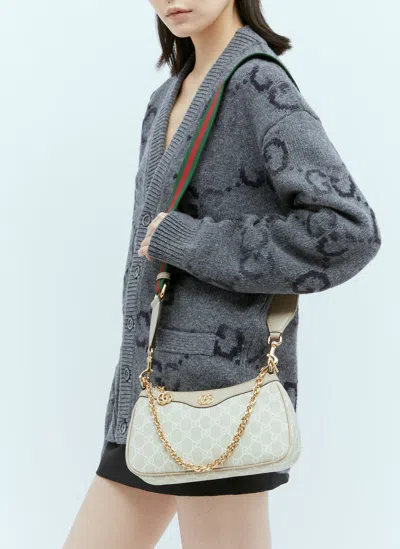 Gucci Ophidia Gg Small Shoulder Bag In White