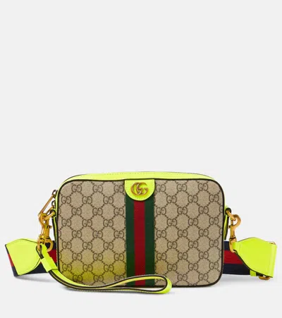 Gucci Ophidia S号gg帆布斜挎包 In Multicoloured