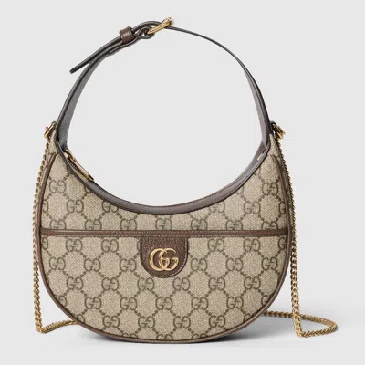 Gucci Ophidia Gg Super Mini Shoulder Bag In Brown