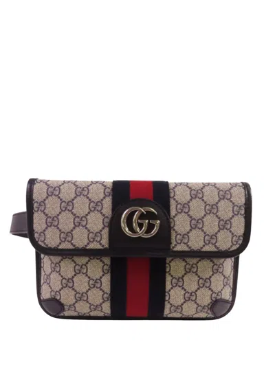 Pre-owned Gucci Ophidia Gg Supreme Belt Bag In Neutral