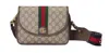 Gucci Ophidia Gg Supreme Fabric Shoulder Bag In Brown