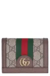 Gucci Ophidia Gg Supreme Fabric Wallet In Brown