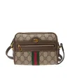 Gucci Ophidia Gg Supreme Mini Bag In Brown