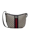 Gucci Ophidia Gg Supreme Shoulder Bag In Black