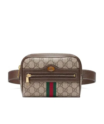 Gucci Ophidia Gg Supreme Small Belt Bag Bag In Brown