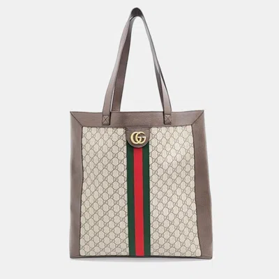 Pre-owned Gucci Ophidia Gg Supreme Tote Bag In Multicolor