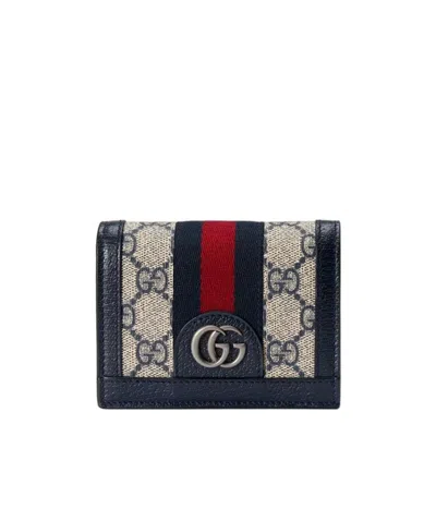 Gucci Ophidia Gg Supreme Wallet In Black
