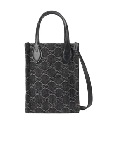 Gucci Ophidia Gg Tote Bag In Black