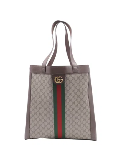 Pre-owned Gucci Ophidia Gg Tote Bag In Neutral