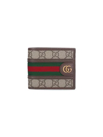 Gucci 'ophidia Gg' Wallet In Beige