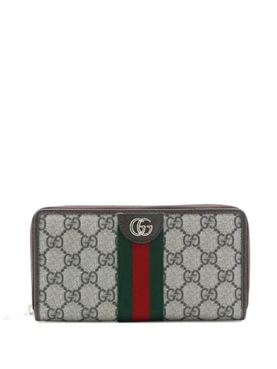 Gucci Ophidia Gg Wallet In Brown