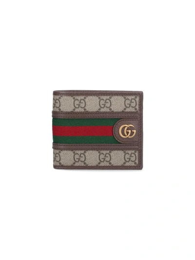 Gucci 'ophidia Gg' Wallet In Brown