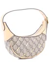 Gucci Ophidia Half Moon Bag Print Gg Coated Canvas Mini (authentic Pre-loved)