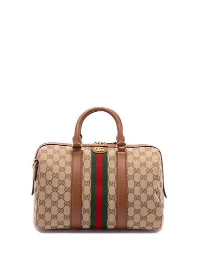 Gucci `ophidia` Handbag In Brown