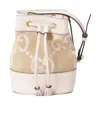 Gucci Mini Ophidia Bucket Bag In Nude