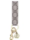 Gucci Ophidia Gg Monogram Keyring In Gray