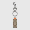 Gucci Ophidia Keychain With Hook Closure In Gray