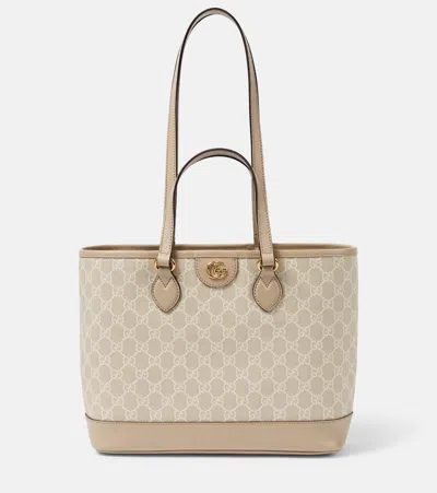 Gucci Ophidia Large Gg Canvas Tote Bag In Brown