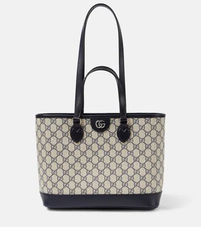 Gucci Ophidia Large Gg Supreme Canvas Tote Bag In Black