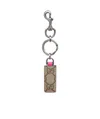 Gucci Ophidia Leather Keychain In Multicolor