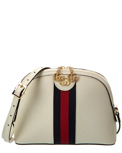 Gucci Ophidia Leather Shoulder Bag In Black