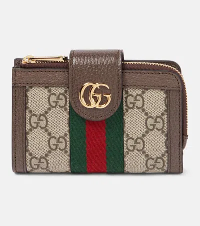 Gucci Ophidia皮革边饰卡套 In Multicoloured