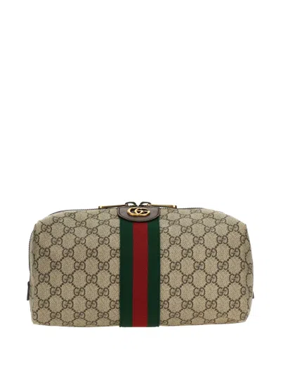 GUCCI OPHIDIA LOGO WASH BAG