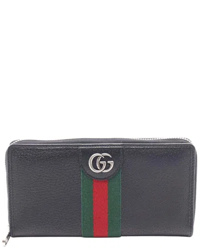 Pre-owned Gucci Ophidia Long Wallet Black (authentic Pre-loved)