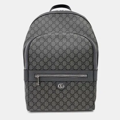Pre-owned Gucci Ophidia Medium Backpack (821938) In Grey
