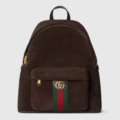 Gucci Ophidia Medium Backpack In Brown