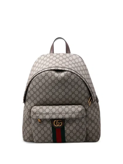 Gucci Ophidia Medium Backpack In Brown
