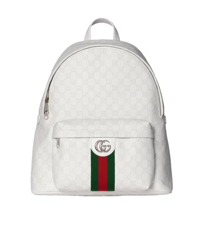 Gucci Ophidia Medium Backpack In White