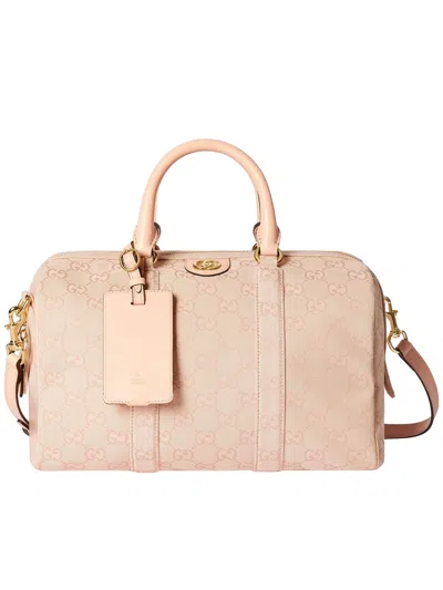 Gucci Medium Ophidia Monogram Top-handle Tote Bag In Pink