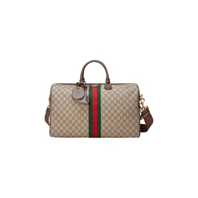 Pre-owned Gucci Ophidia Medium Carry-on Duffle 'gg Supreme' | Tan | Women's Size Onesize