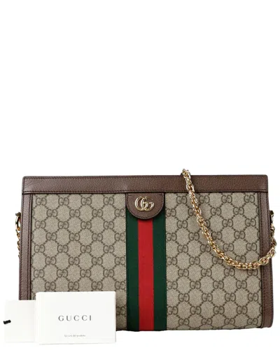 Pre-owned Gucci Ophidia Medium Chain Shoulder Bag (authentic Pre-loved)