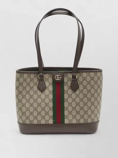 Gucci Ophidia Medium Gg Monogram Tote Bag In Green