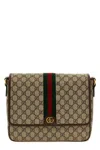 Gucci Beige Ophidia Messenger Bag In Nude