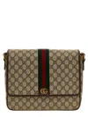 Gucci Medium Ophidia Gg Supreme Crossbody Bag In Nude