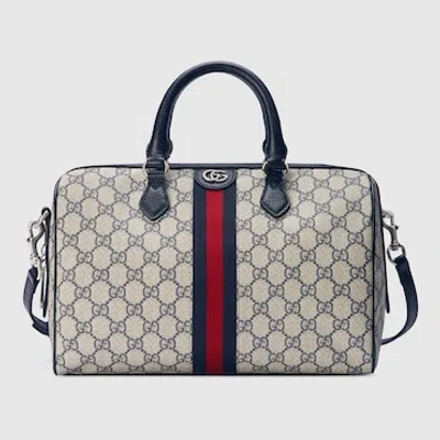 Gucci Ophidia Gg Mini Top Handle Bag In Blue