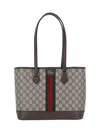 Gucci Ophidia Medium Tote Bag In Sand